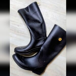 Tommy Hilfiger Calipso black rubber rain boots Size 10